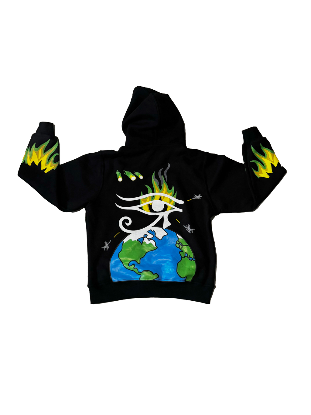 Doomsday Hoodie (green on black)