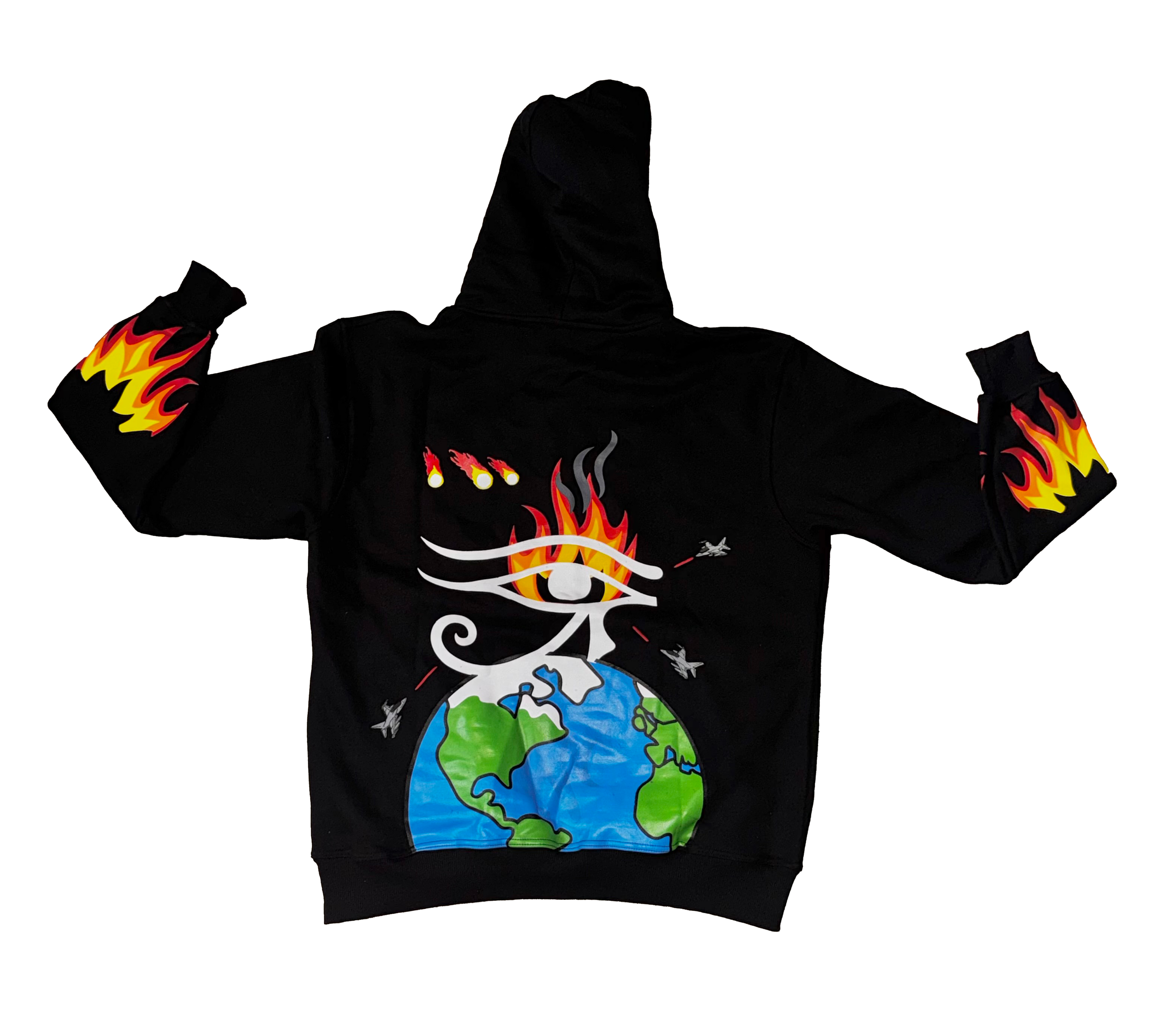 Doomsday Hoodie (red on black) *LIMITED*